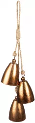 Clopotei suspendabili fier auriu 11x40 cm 