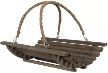 Cos depozitare lemn maro 40x29x10 cm 
