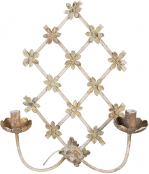 Lustra fier bej antichizat 43x16x55 cm 
