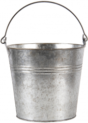 Set 4 ghivece flori zinc gri 18x26 cm 