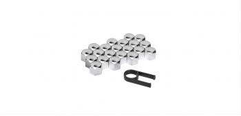Set capace cromate ornament pentru prezoane 17mm