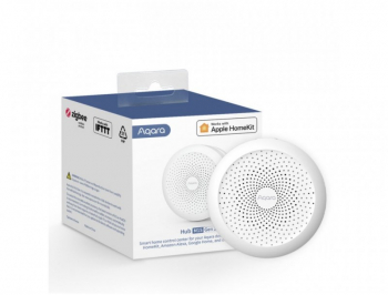 Senzor multifunctional Smart Gateway Wireless AQARA Hub M1S Gen2 compatibil cu Apple HomeKit Zigbee 3.0 WiFi versiune EU