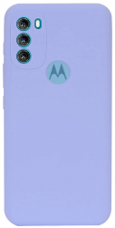 Husa din silicon X-Level compatibila cu Motorola Moto G50 5G silk touch interior din catifea Mov 