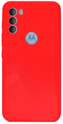 Husa din silicon X-Level compatibila cu Motorola Moto G50 5G silk touch interior din catifea Rosu 