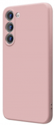 Husa din silicon X-Level compatibila cu Samsung Galaxy S23 silk touch interior din catifea Roz
