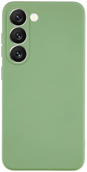 Husa din silicon X-Level compatibila cu Samsung Galaxy S23 silk touch interior din catifea Verde deschis 