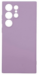 Husa din silicon X-Level compatibila cu Samsung Galaxy S23 Ultra silk touch interior din catifea Mov 