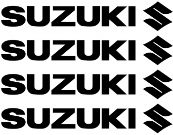 Set stickere manere Suzuki sticker decorativ culoare neagra 
