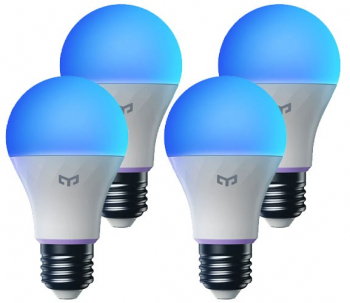 Set 4 becuri smart Yeelight Smart LED Bulb W4 Lite (Multicolor) E27 Luminozitate 806lm 4 pack 