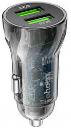 Incarcator Priza Auto Hoco Z47 2xUSB-A PD 20W Fast Charge Negru 