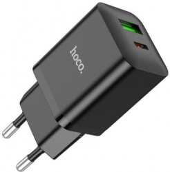 Incarcator Retea Hoco N28 Fast Charging PD20W 2xUSB Negru 