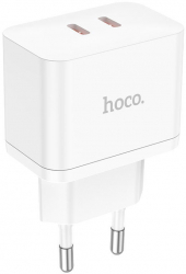 Incarcator Retea Hoco N29 Super Fast Charging PD35W 2xUSB-C Alb 