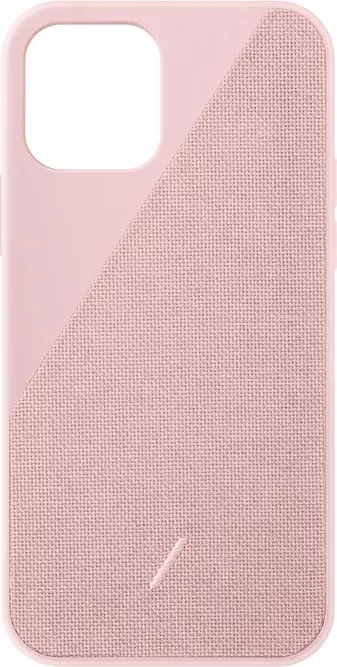 Husa telefon Native Union Clic Canvas compatibila iPhone 12 Mini roz 