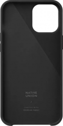 Husa telefon Native Union Clic Canvas compatibila iPhone 12 Pro Max negru