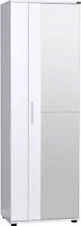 Pantofar Adore Porto 2 usi cu oglinda 10 rafturi capacitate 28 perechi incaltaminte Alb 60x187x35 cm 