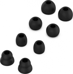Set 4 perechi de dopuri PadForce pentru casti Beats Powerbeats BeatsX urBeats Tour Flex - Negru 