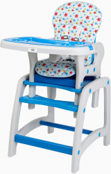 Scaun de masa Juju Eat and Play Albastru 