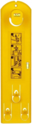 Aliniator Evia tablouri din plastic dimensiuni 34 x 9 cm galben