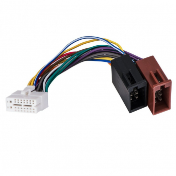 Cablu conector auto ISO CLARION 16 Pin adaptat pentru redarea audio in masina 20 cm 