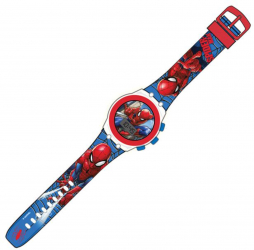 Ceas de mana digital Spiderman pentru copii baterie inclusa realizat din silicon multicolor
