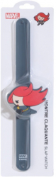 Ceas de mana pentru copii cu Black Widow curea confortabila din silicon culoare negru