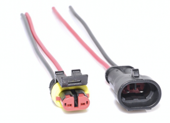 Conectori auto rezistenti la apa cu 2 fire 2 pini 13 cm de culoare neagra 