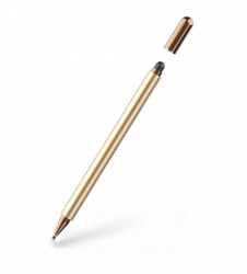 Creion Felmans Stylus Pen Gold cu 2 capete de utilizare pentru touch screen la tablete telefoane si laptop-uri lungime 15 c 
