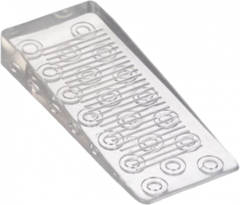 Dispozitiv de blocare flexibil pentru usi transparent realizat din silicon - 9.5 x 1.5 x 4 cm 