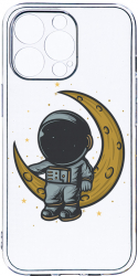 Husa Bestcase comp cu Apple iPhone 12 Pro Max Astronaut on Moon 2MM Soft Silicon prot cam T 997 