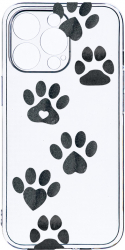 Husa Bestcase comp cu Apple iPhone 12 Pro Max Dog Paw 2MM Soft Silicon prot cam T 1013 