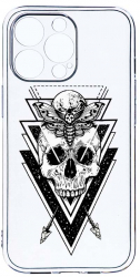 Husa Bestcase comp cu Apple iPhone 12 Pro Max Skull 2MM Soft Silicon prot cam T 191 