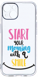 Husa Bestcase comp cu Apple iPhone 13 Mini Smile At Morning 2MM Soft Silicon prot cam T 47 