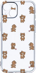 Husa Bestcase comp cu Apple iPhone 13 Mini Teddy Bear Pattern 2MM Soft Silicon prot cam T 970 