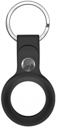 Husa breloc siliconica pentru Apple AirTag culoare neagra 