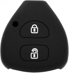 Husa cheie auto de calitate premium pentru modelele Toyota Urban Cruiser Verso MR2 si Celica - Silicon premium culoare neagra 