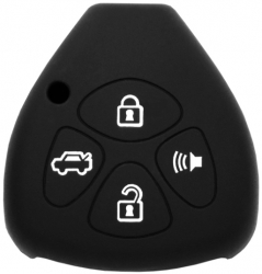 Husa cheie auto de calitate superioara pentru Toyota Matrix Venza si Avalon din silicon premium culoare neagra 