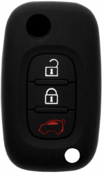 Husa cheie auto de inalta calitate pentru Smart Fortwo / Forfour 453 fabricata din silicon premium culoare neagra 