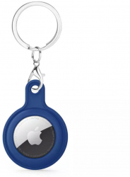 Husa din Silicon Felmans pentru Apple AirTag cu Breloc albastru 