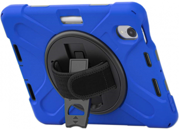 Husa Felmans de protectie din silicon pentru Apple iPad Mini 6 2021 cu suport ergonomic 360 and deg Albastru 