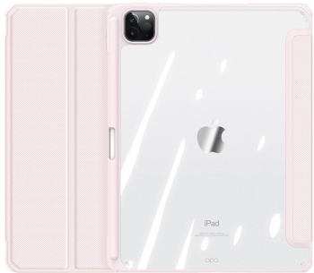 Husa flip cover roz pentru Apple iPad Pro 12.9 2018/2020/2021 - Protectie stilat 