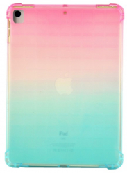Husa silicon Felmans pentru Apple iPad Pro 11 2018 si 2020 Verde-Roz 