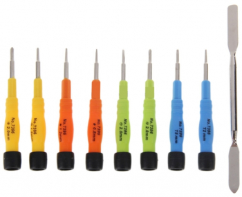 Kit de lucru profesional cu 9 piese pentru reparatii precise 
