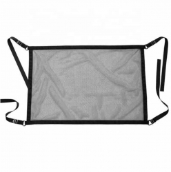 Organizator auto pentru depozitare cu plasa si cleme pentru montare pe plafonul autoturismului in culoare neagra