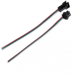 Set 2 conectori auto 3 fire 3 pini mama-tata compatibilitate universala lungime 20 cm 