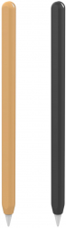 Set 2 huse Felmans Silicon pentru Apple Pencil 2 Portocaliu si Negru Adauga un aspect vibrant si elegant 