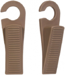 Set de 2 opritoare de usa maro dimensiuni 13x3 cm 