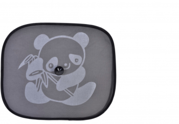Set de 2 parasolare auto cu imprimeu de ursuleti si fixare prin ventuze 