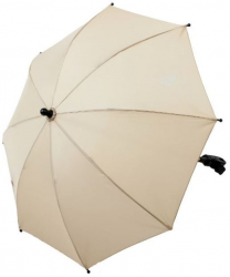 Umbrela pentru carucior cu prindere tip menghina si protectie UV Crem 