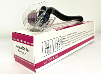 Dermaroller Cu Capac Protector 540 ace din titan 3 luni utilizare Tratament Pentru Barba / Scalp 