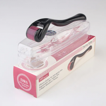 Dermaroller Cu Carcasa Protectoare 540 ace din titan 3 luni utilizare Tratament Pentru Barba / Scalp 